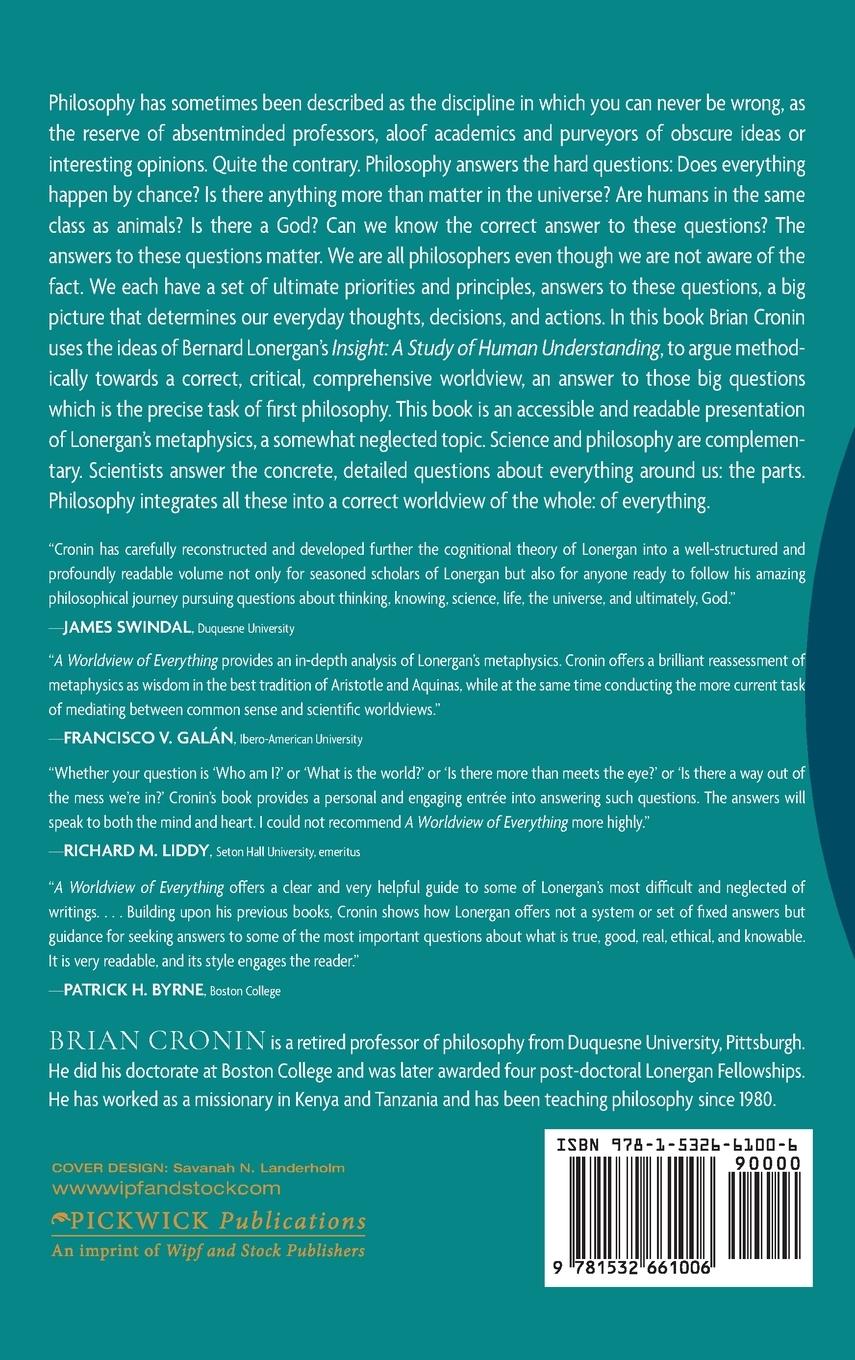 Rückseitencover A Worldview of Everything