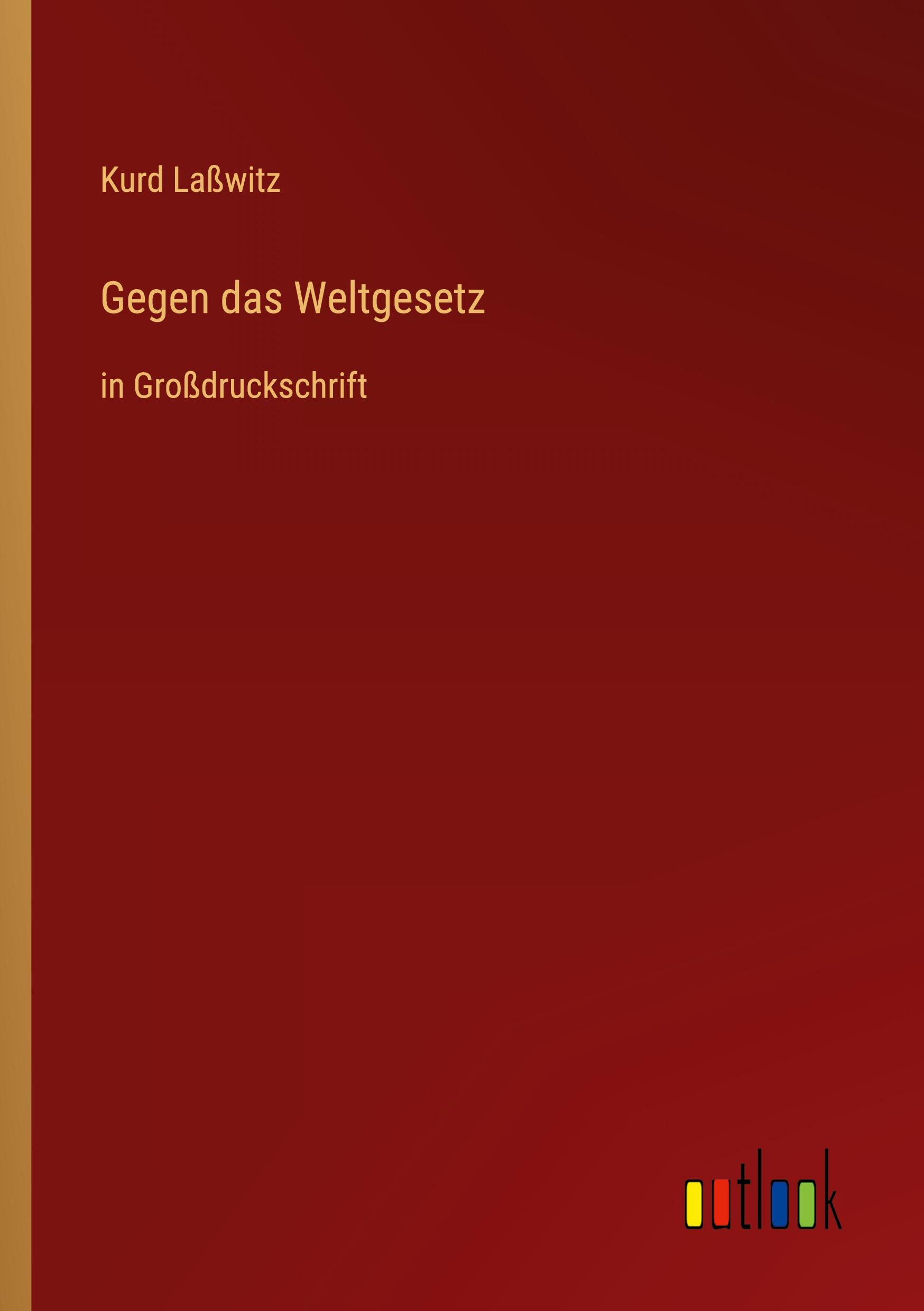 Vorderes Coverbild Gegen das Weltgesetz