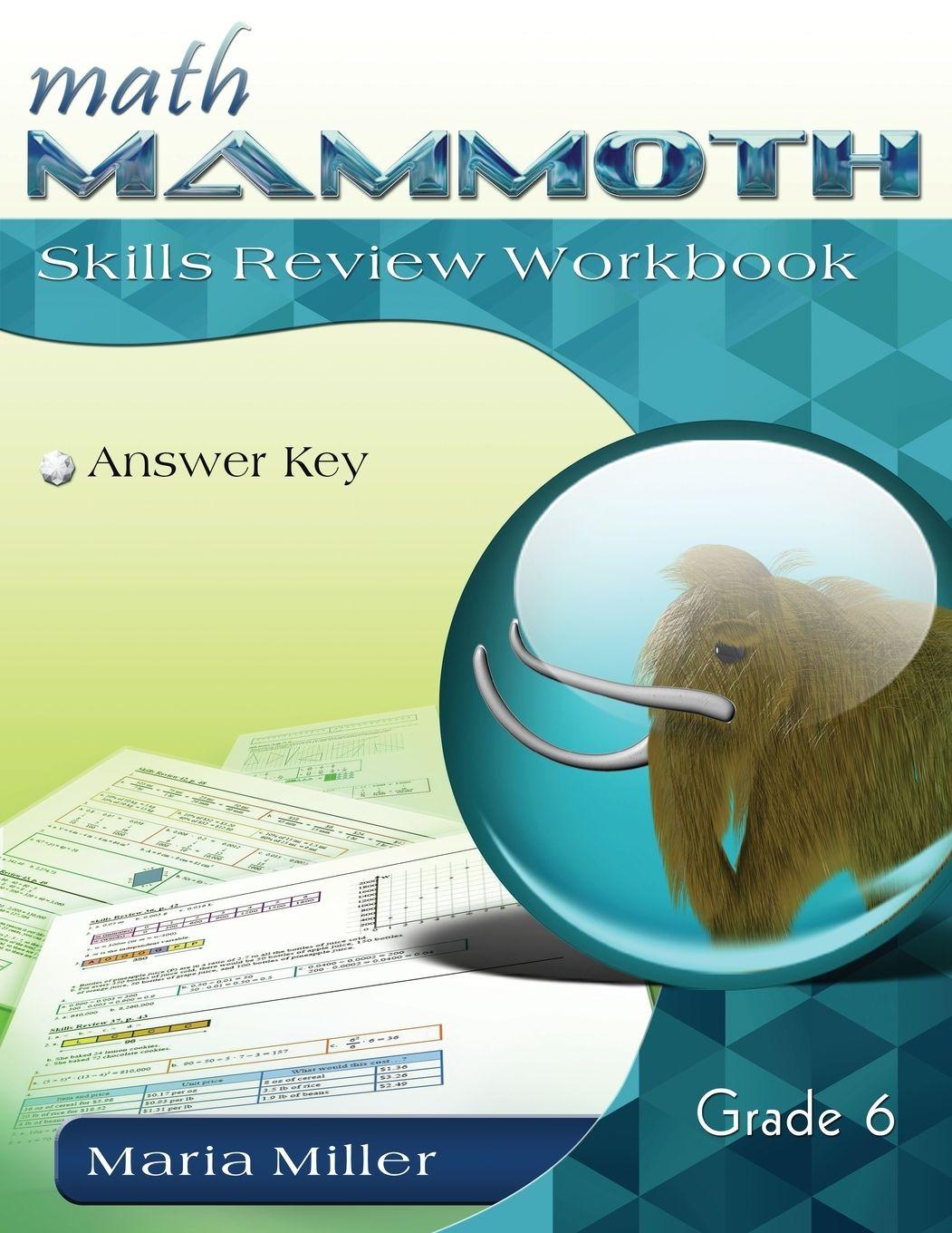 Vorderes Coverbild Math Mammoth Grade 6 Skills Review Workbook Answer Key