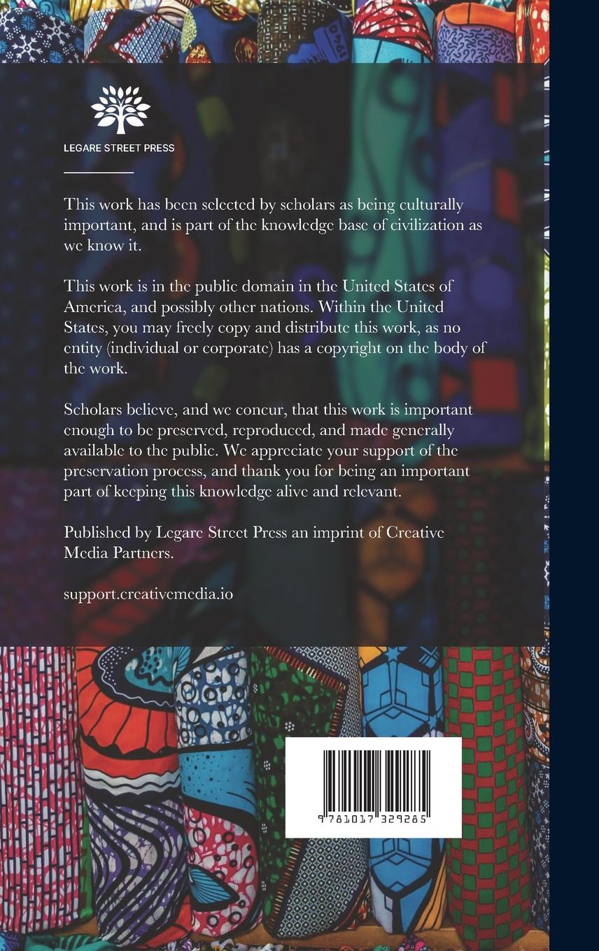 Rückseitencover The Country of the Moors; a Journey From Tripoli in Barbary to the City of Kairwân