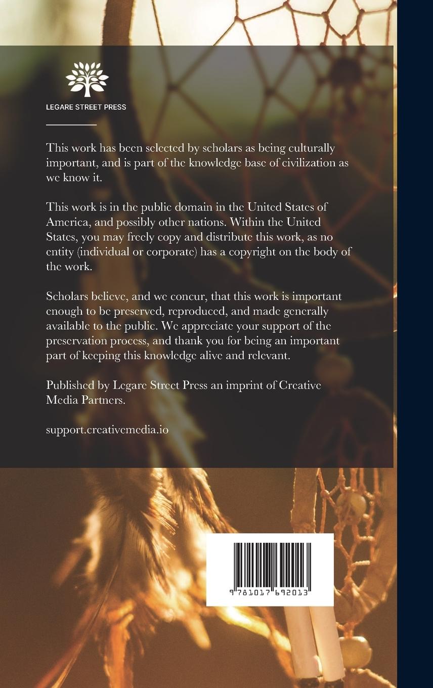 Rückseitencover A Grammar of the Kwagiutl Language, by the Rev. Alfred J. Hall ..