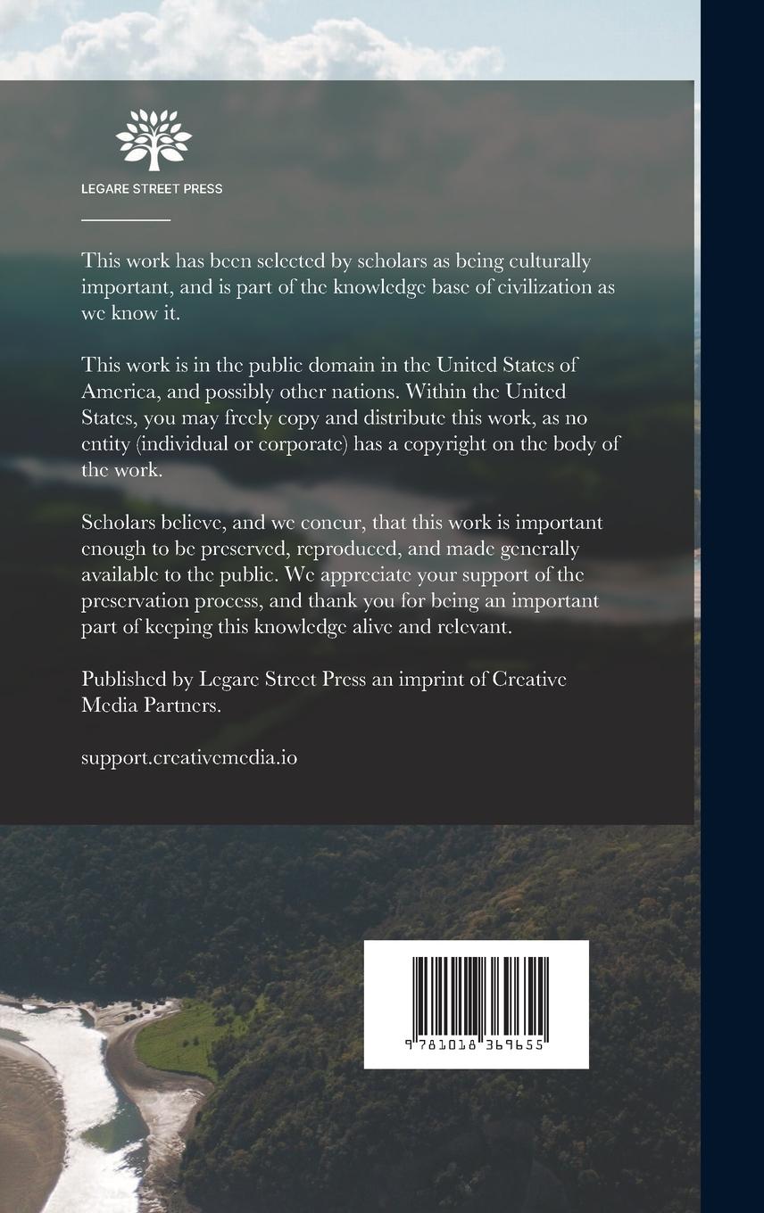 Rückseitencover Manual of the Indigenous Grasses of New Zealand
