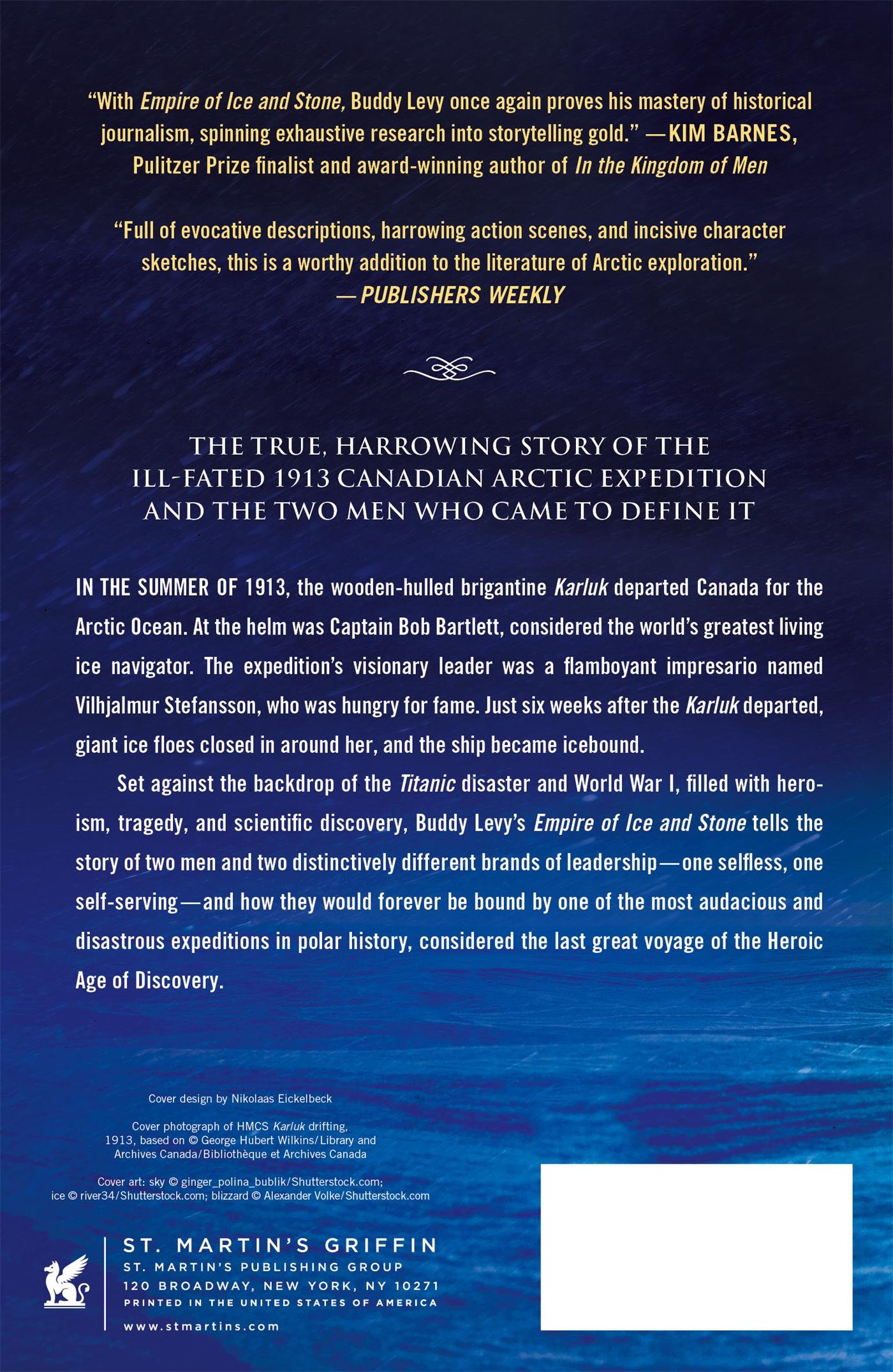 Rückseitencover Empire of Ice and Stone