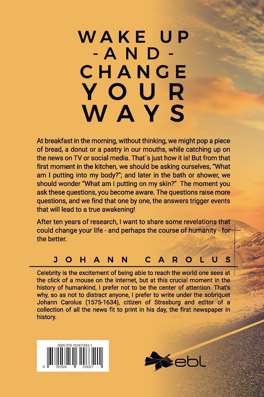 Rückseitencover Wake Up and Change Your Ways