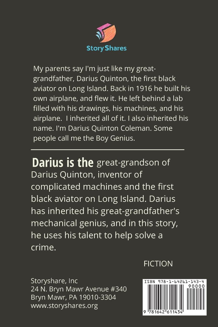 Rückseitencover Darius Quinton Coleman, Boy Genius