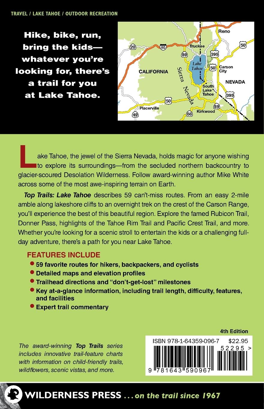 Rückseitencover Top Trails: Lake Tahoe