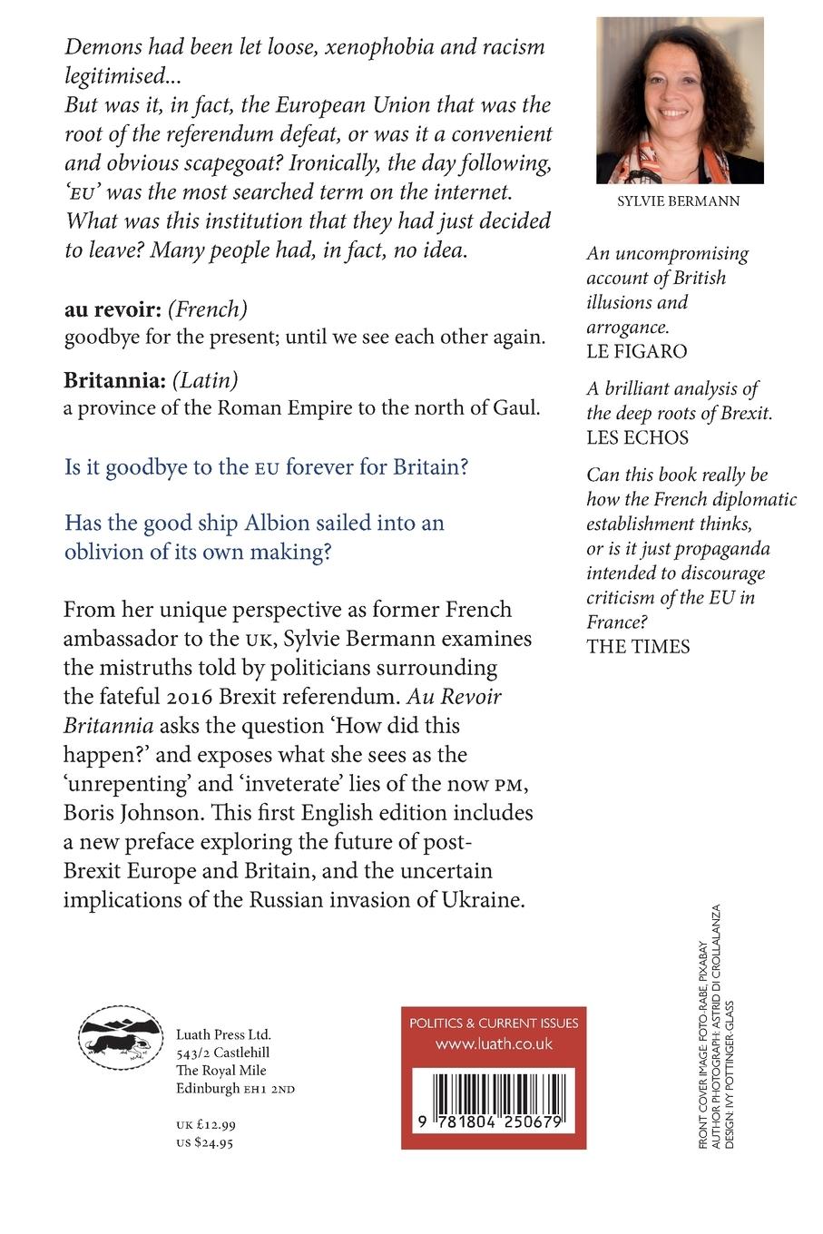 Rückseitencover Au Revoir Britannia