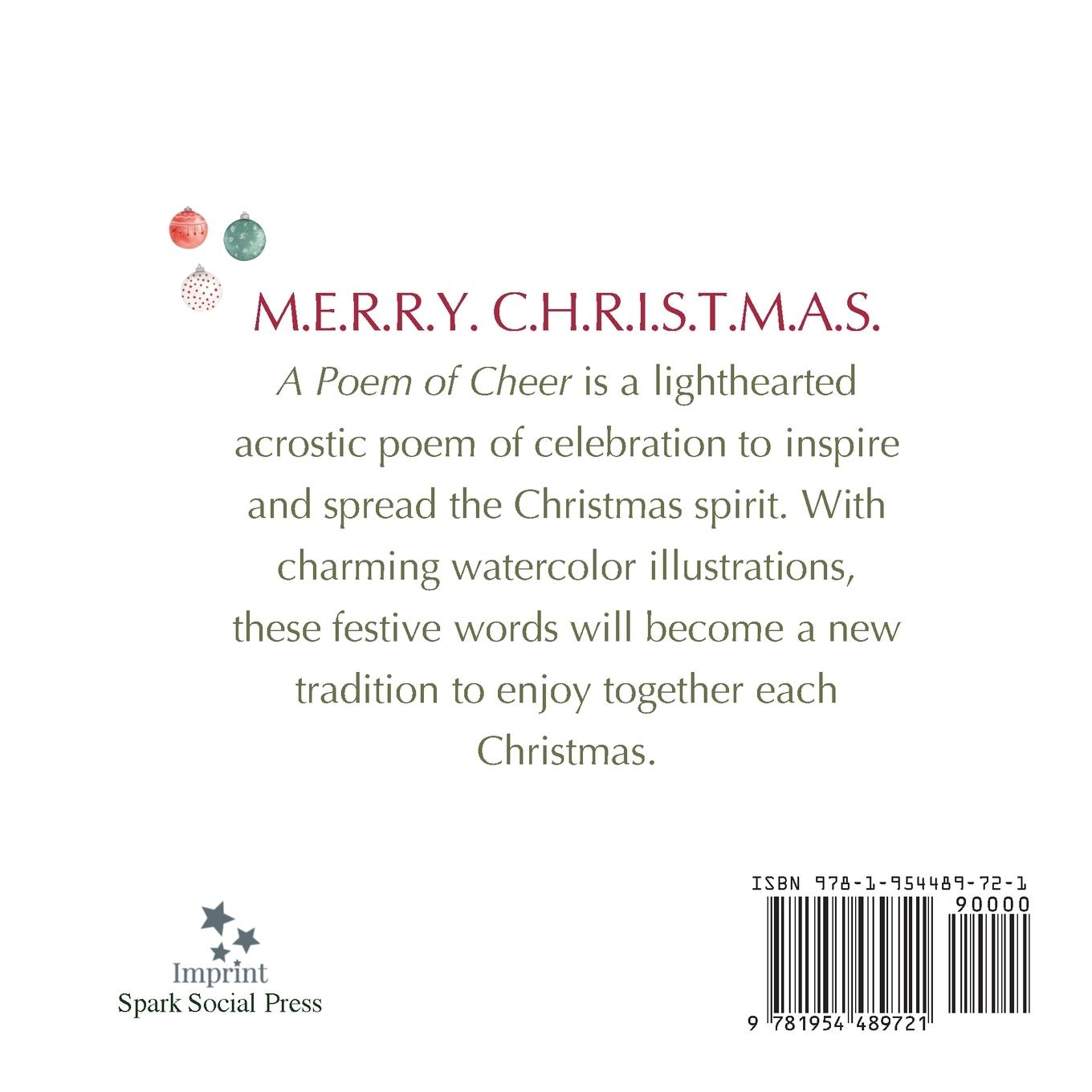 Rückseitencover Merry Christmas: A Poem of Cheer