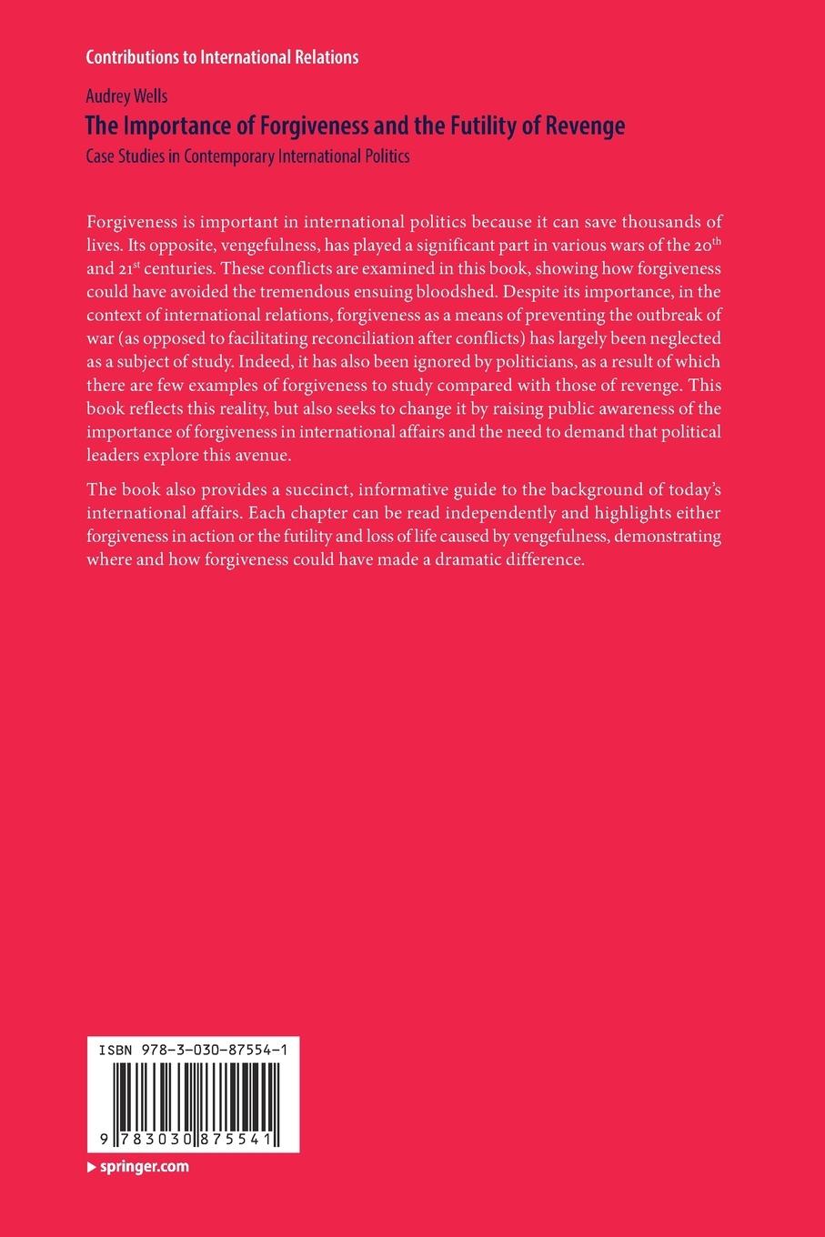 Rückseitencover The Importance of Forgiveness and the Futility of Revenge