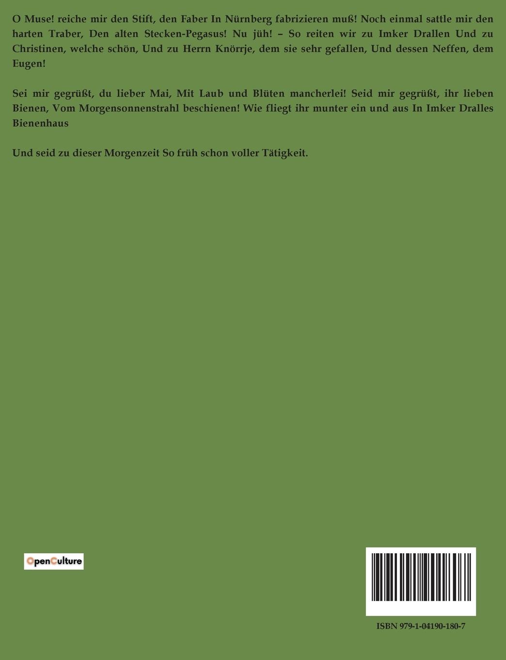 Rückseitencover Schnurrdiburr oder die Bienen