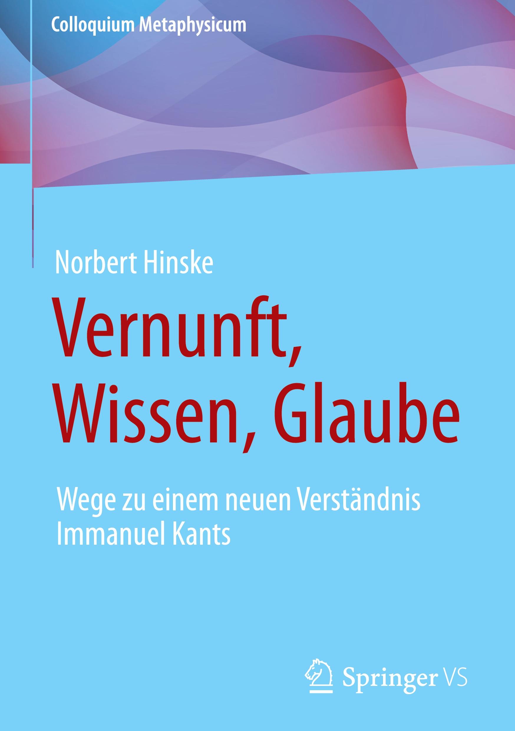 Vorderes Coverbild Vernunft, Wissen, Glaube