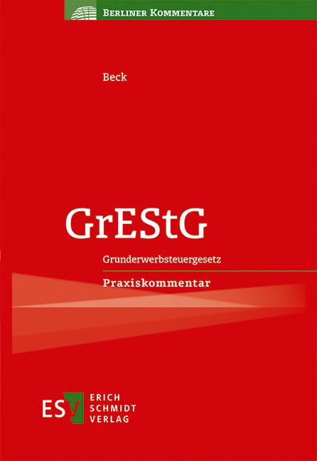 Vorderes Coverbild GrEStG