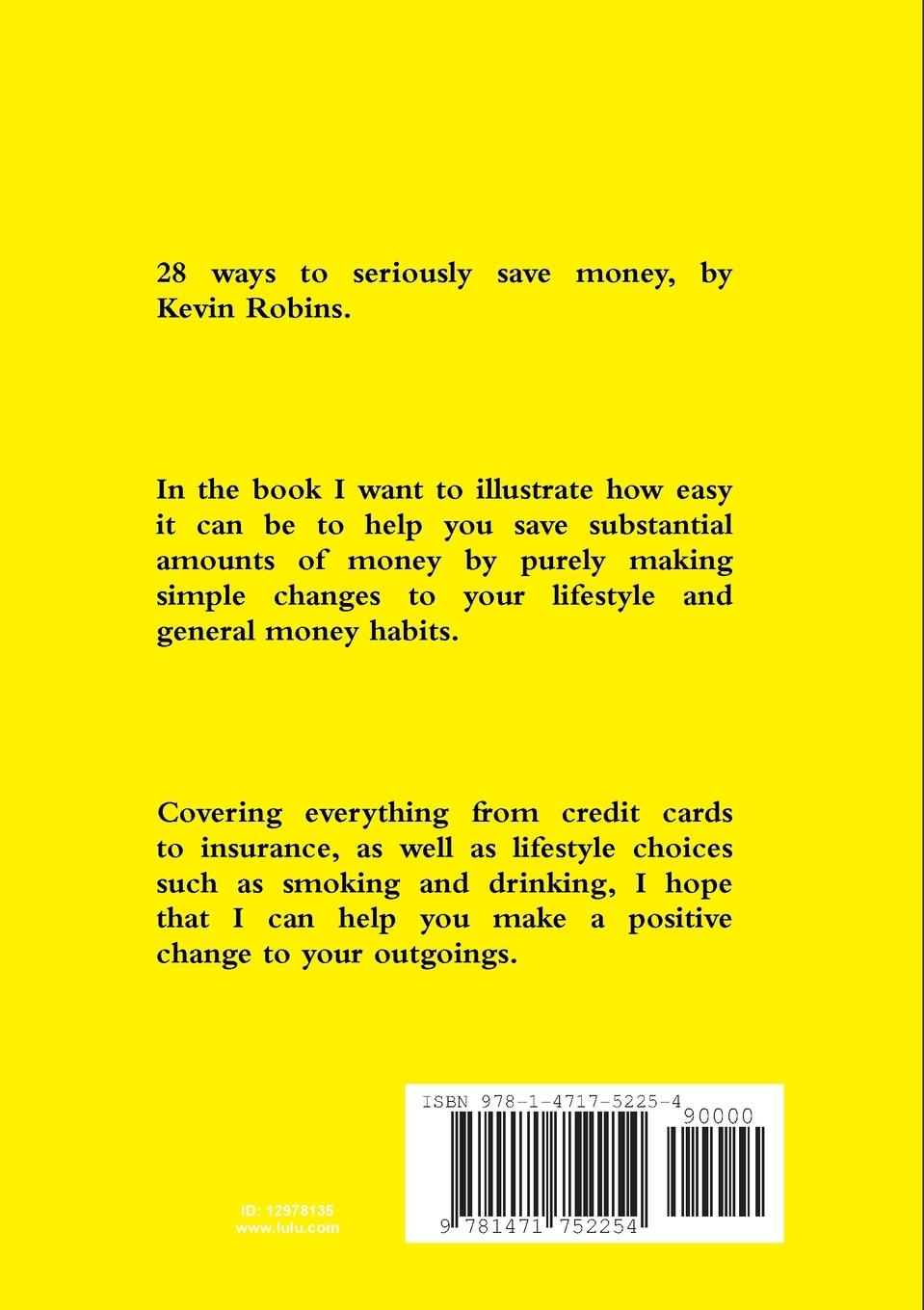 Rückseitencover 28 Ways To Seriously Save Money