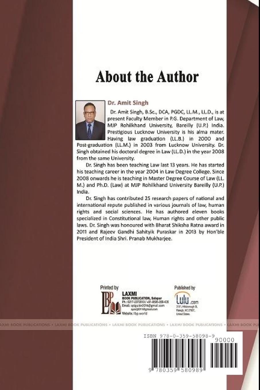 Rückseitencover Judicial Control of Administrative Action in India through the Writ of Certiorari