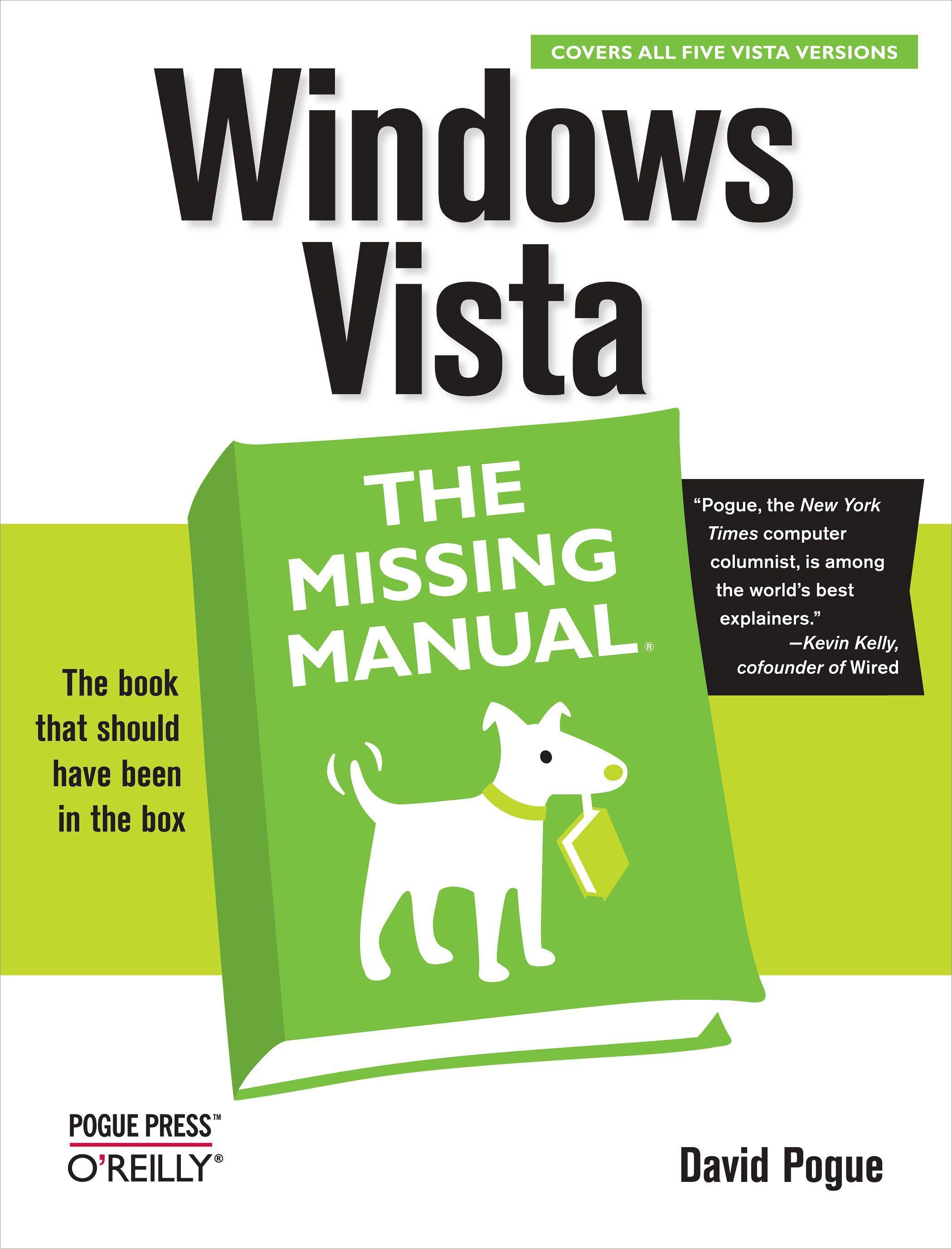 Vorderes Coverbild Windows Vista: The Missing Manual