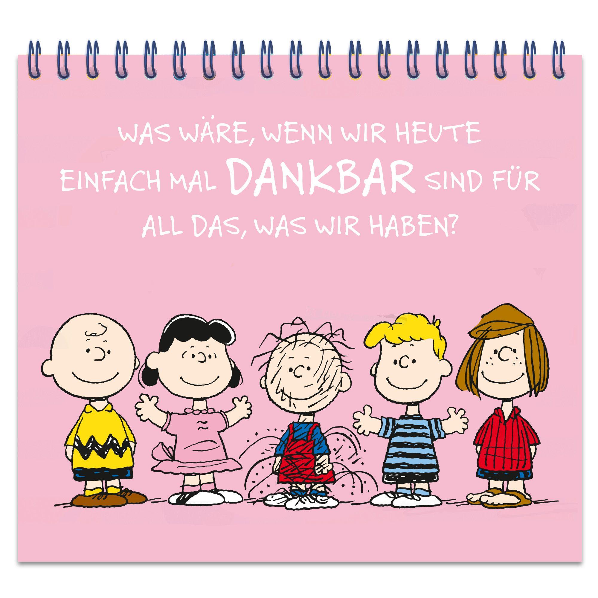 Beispielinhalt (Bild) Peanuts - Einfach mal durchatmen und gute Laune tanken - Lustige Sprüche und Motive zum Schmunzeln