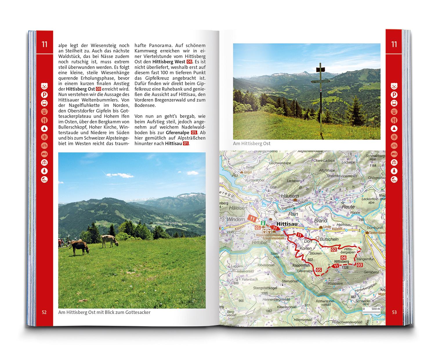 Beispielinhalt (Bild) KOMPASS Wanderführer Bregenzerwald und Großes Walsertal, 60 Touren mit Extra-Tourenkarte