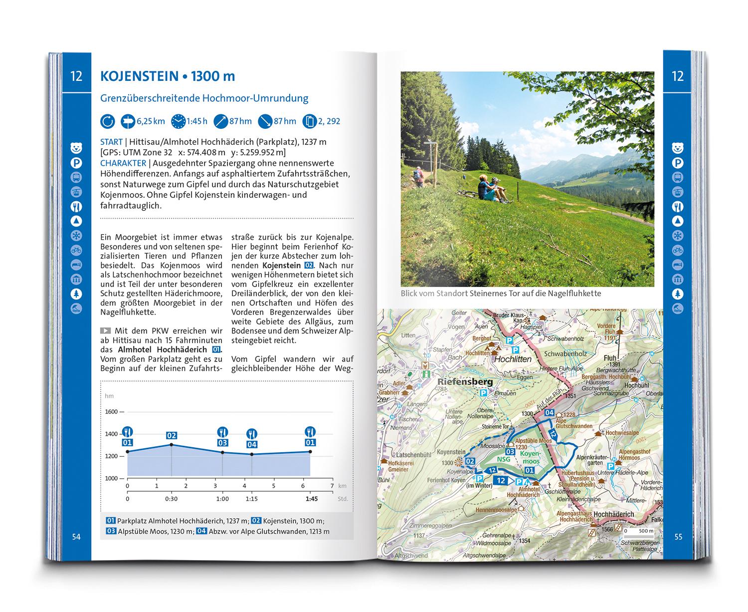 Beispielinhalt (Bild) KOMPASS Wanderführer Bregenzerwald und Großes Walsertal, 60 Touren mit Extra-Tourenkarte