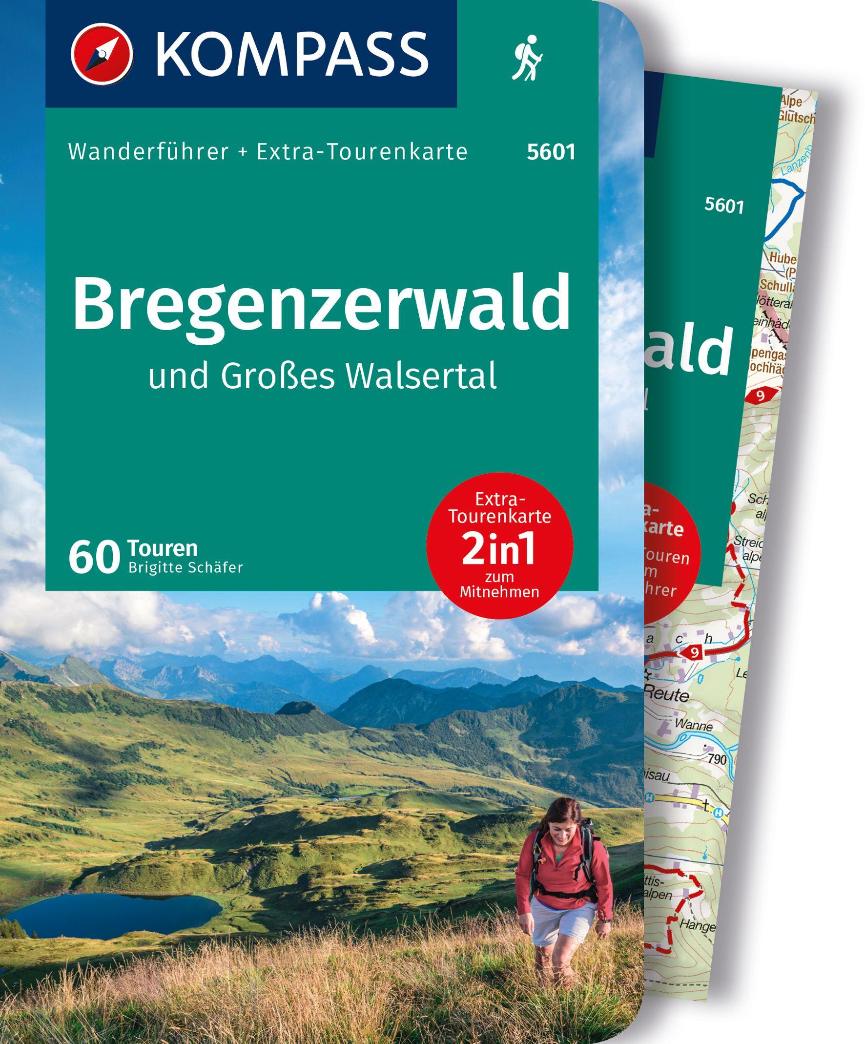 Vorderes Coverbild KOMPASS Wanderführer Bregenzerwald und Großes Walsertal, 60 Touren mit Extra-Tourenkarte