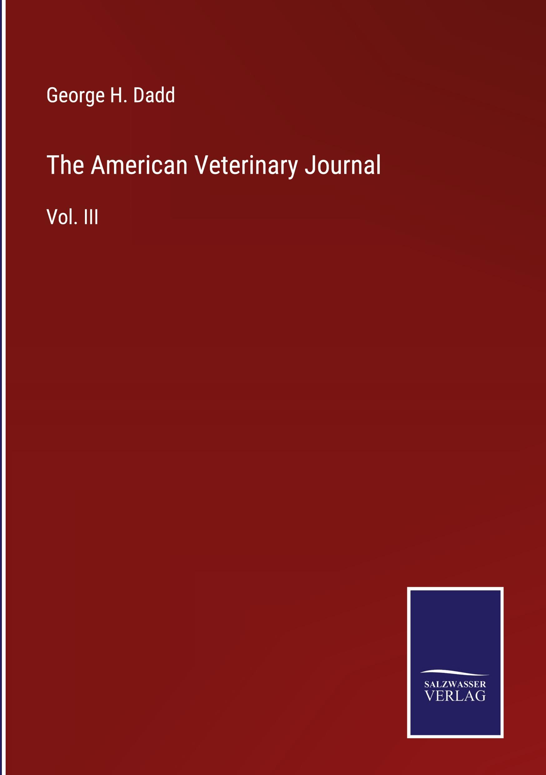 Vorderes Coverbild The American Veterinary Journal