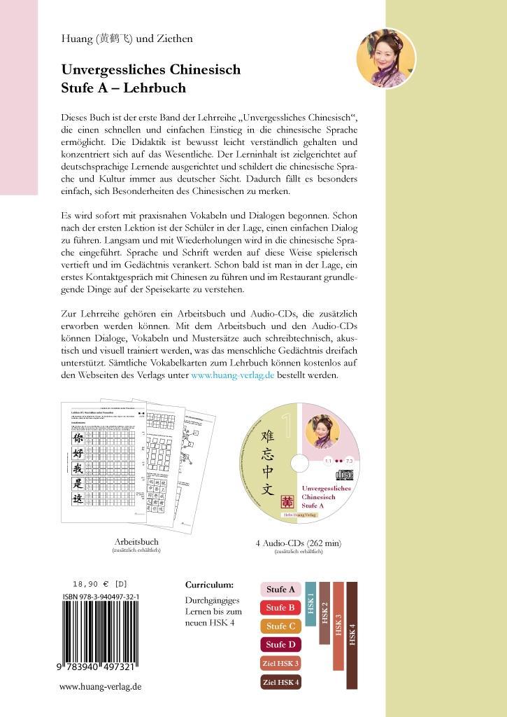 Beispielinhalt (Bild) Unvergessliches Chinesisch, Stufe A. Lehrbuch