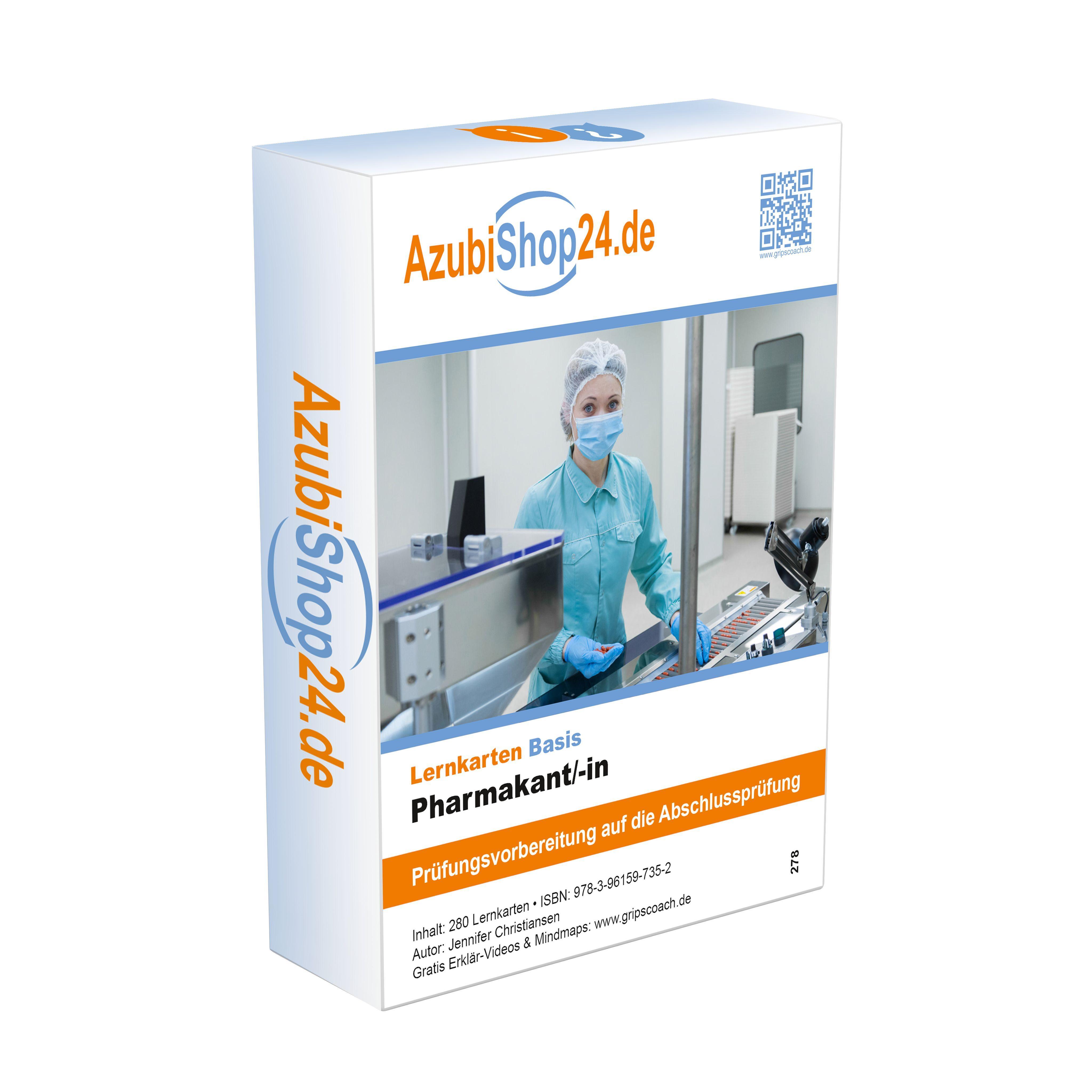 Vorderes Coverbild AzubiShop24.de Lernkarten Pharmakant