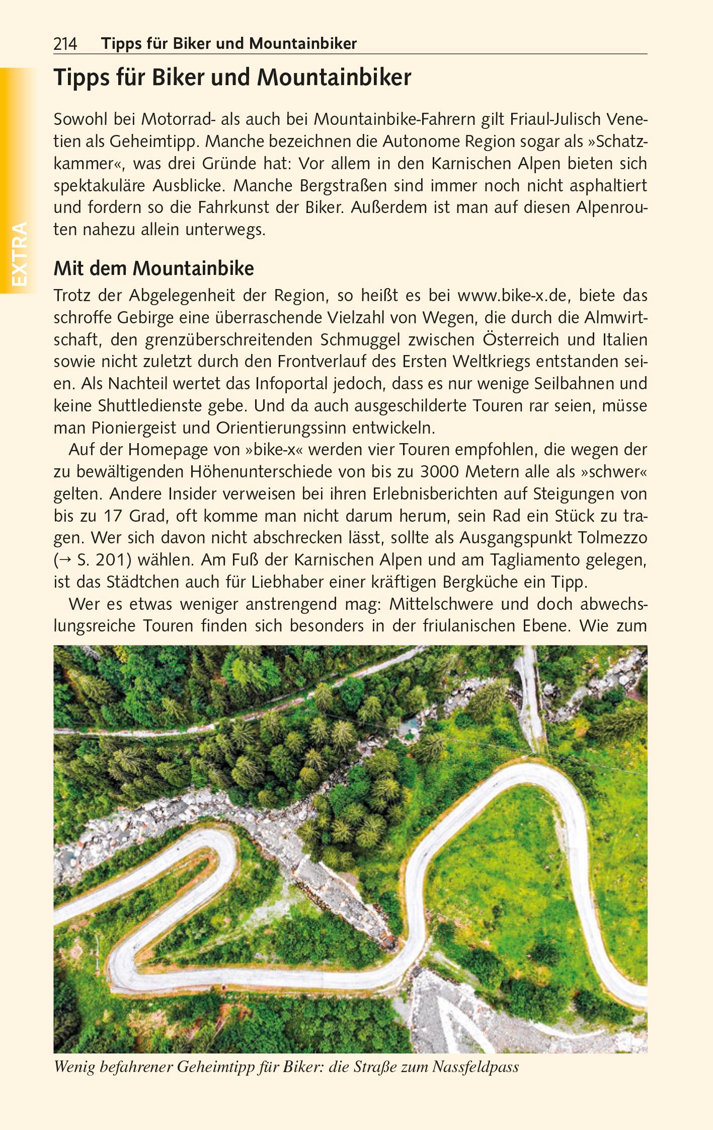 Beispielinhalt (Bild) TRESCHER Reiseführer Friaul - Julisch Venetien