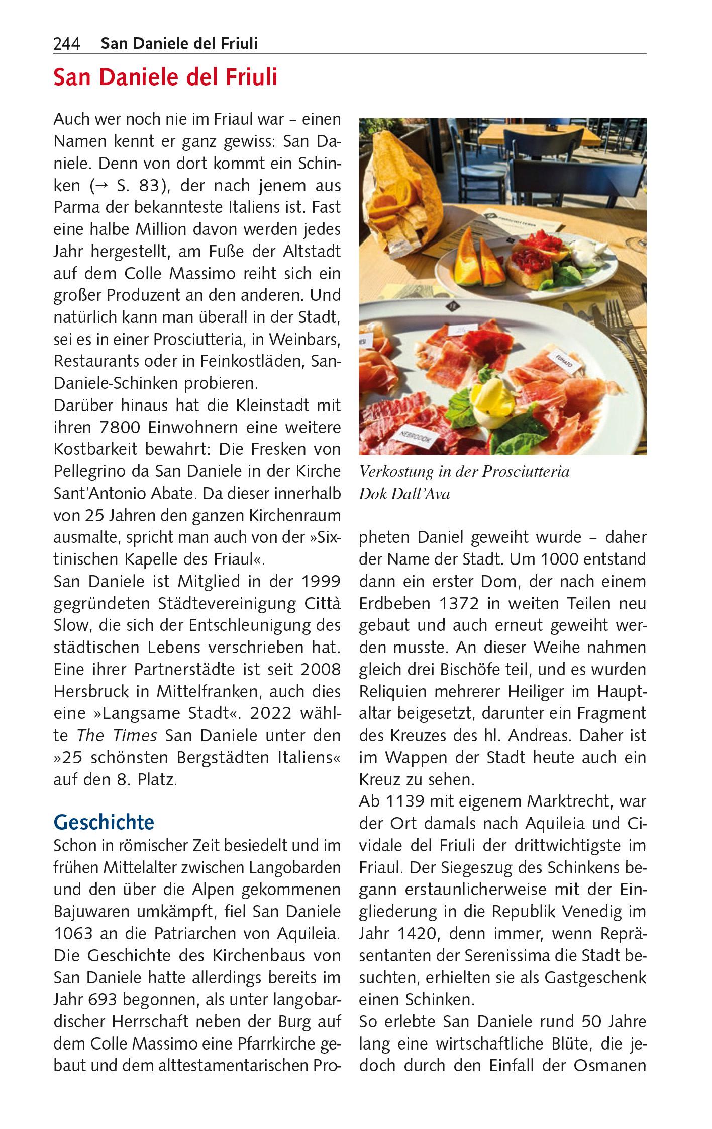 Beispielinhalt (Bild) TRESCHER Reiseführer Friaul - Julisch Venetien