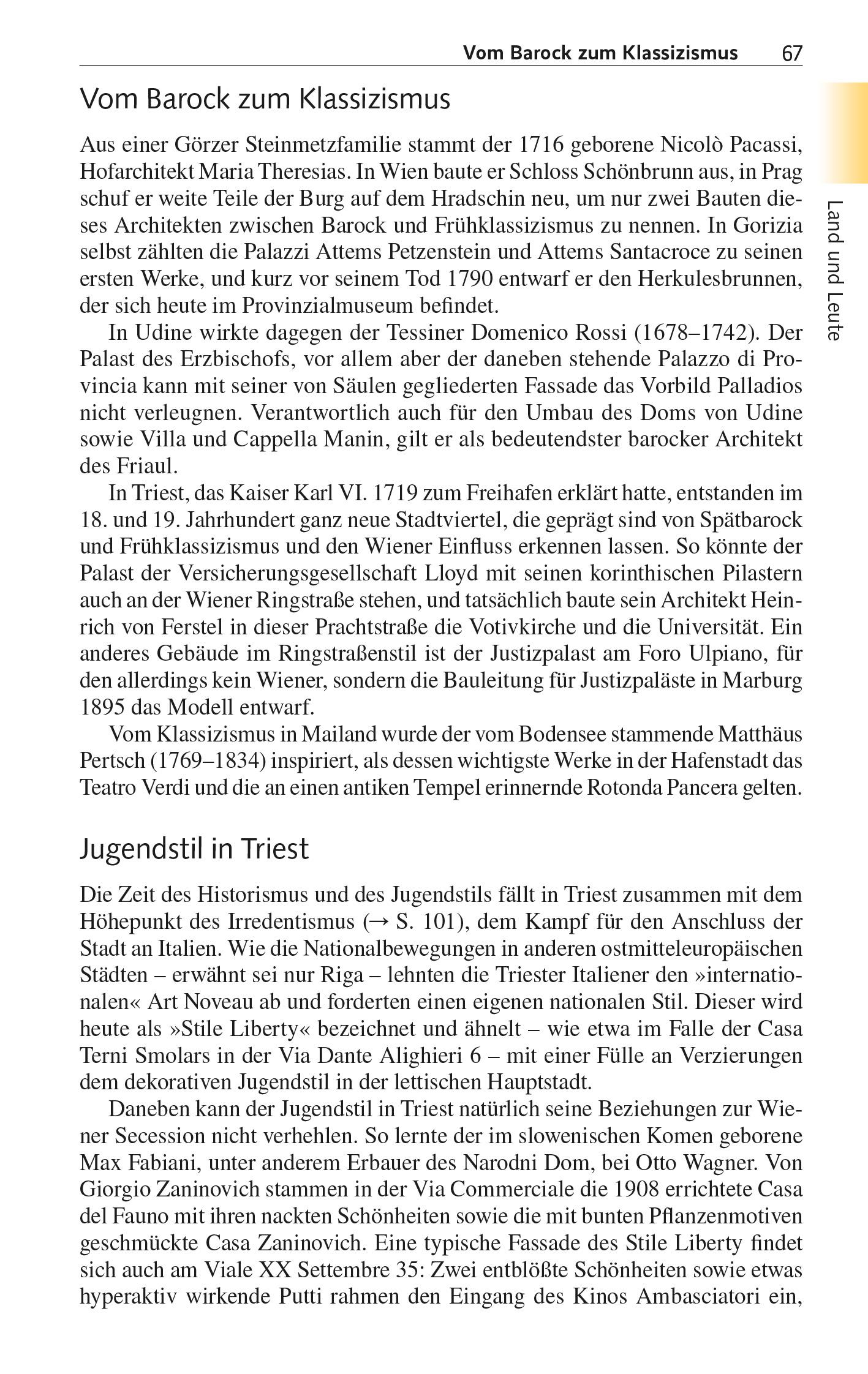 Beispielinhalt (Bild) TRESCHER Reiseführer Friaul - Julisch Venetien