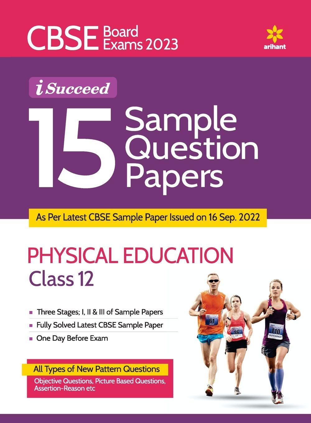 Vorderes Coverbild CBSE Board Exam 2023 I-Succeed 15 Sample Question Papers Physical Education Class 12th