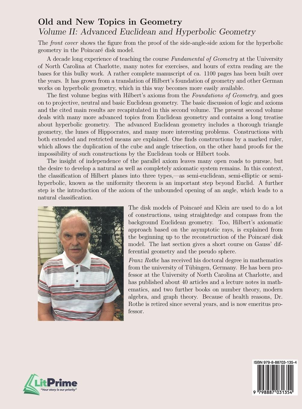 Rückseitencover Old and New Topics in Geometry