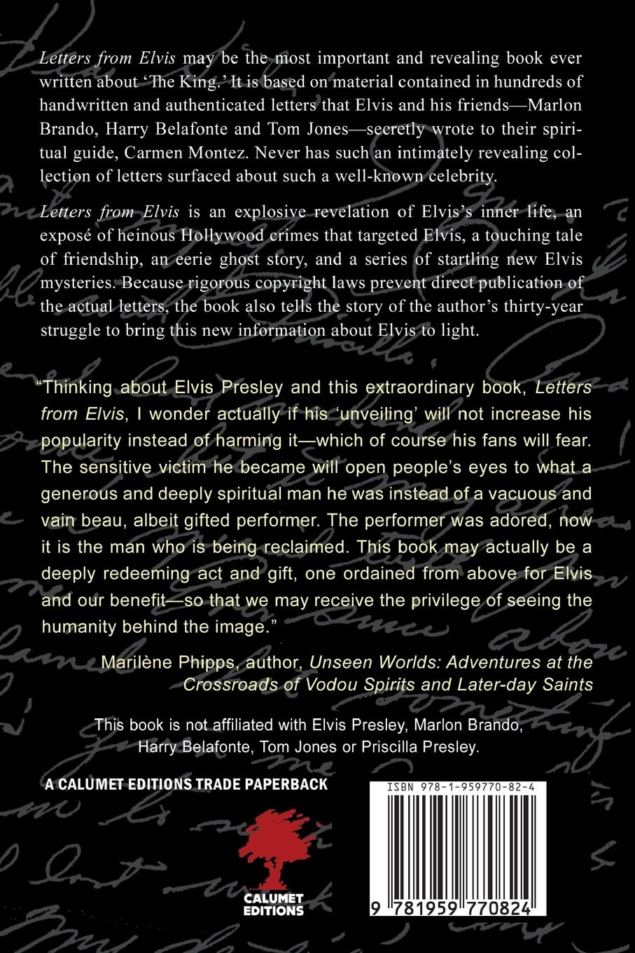 Rückseitencover Letters from Elvis