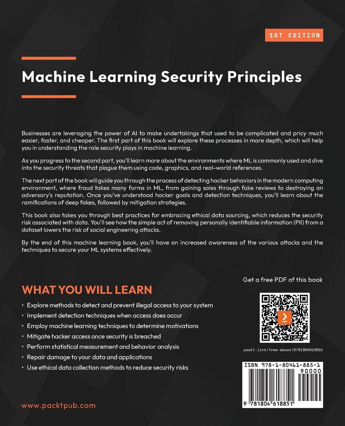 Rückseitencover Machine Learning Security Principles