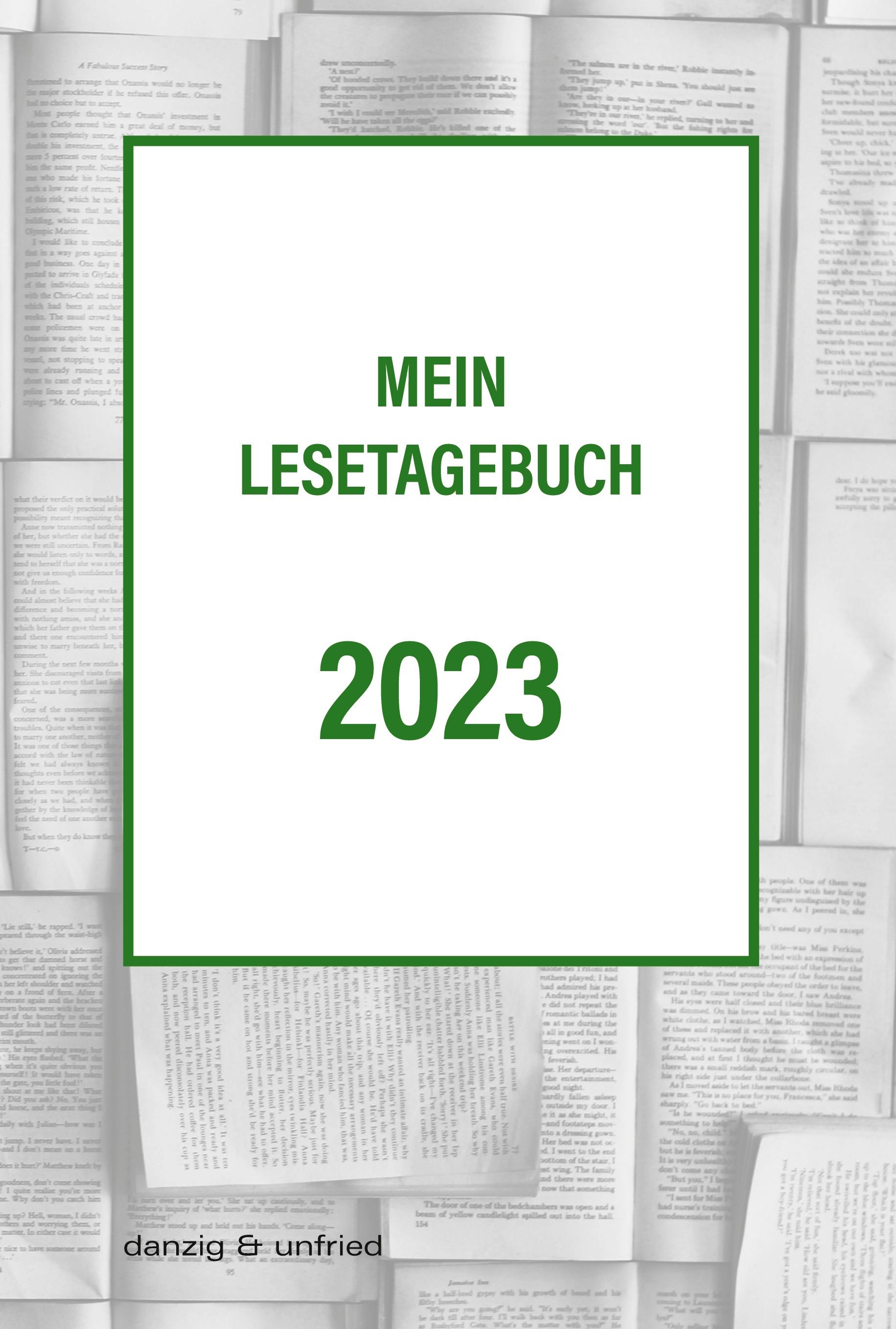 Vorderes Coverbild Mein Lesetagebuch 2023