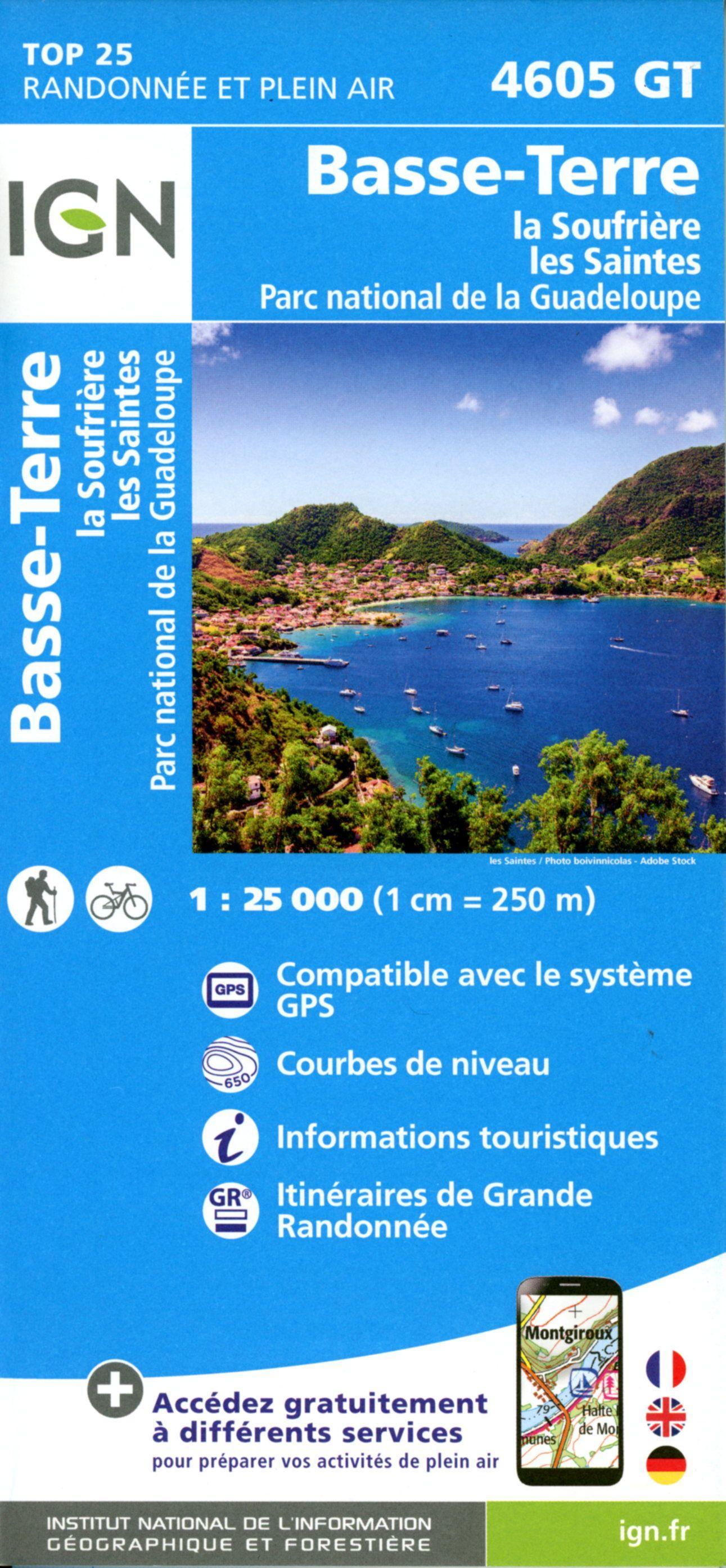 Vorderes Coverbild Basse Terre - Les Saintes - La Désirades 1:25 000