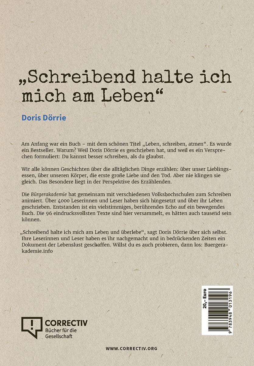 Rückseitencover Zwischen den Zeilen wohne ich noch immer