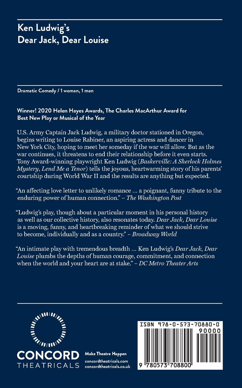 Rückseitencover Dear Jack, Dear Louise