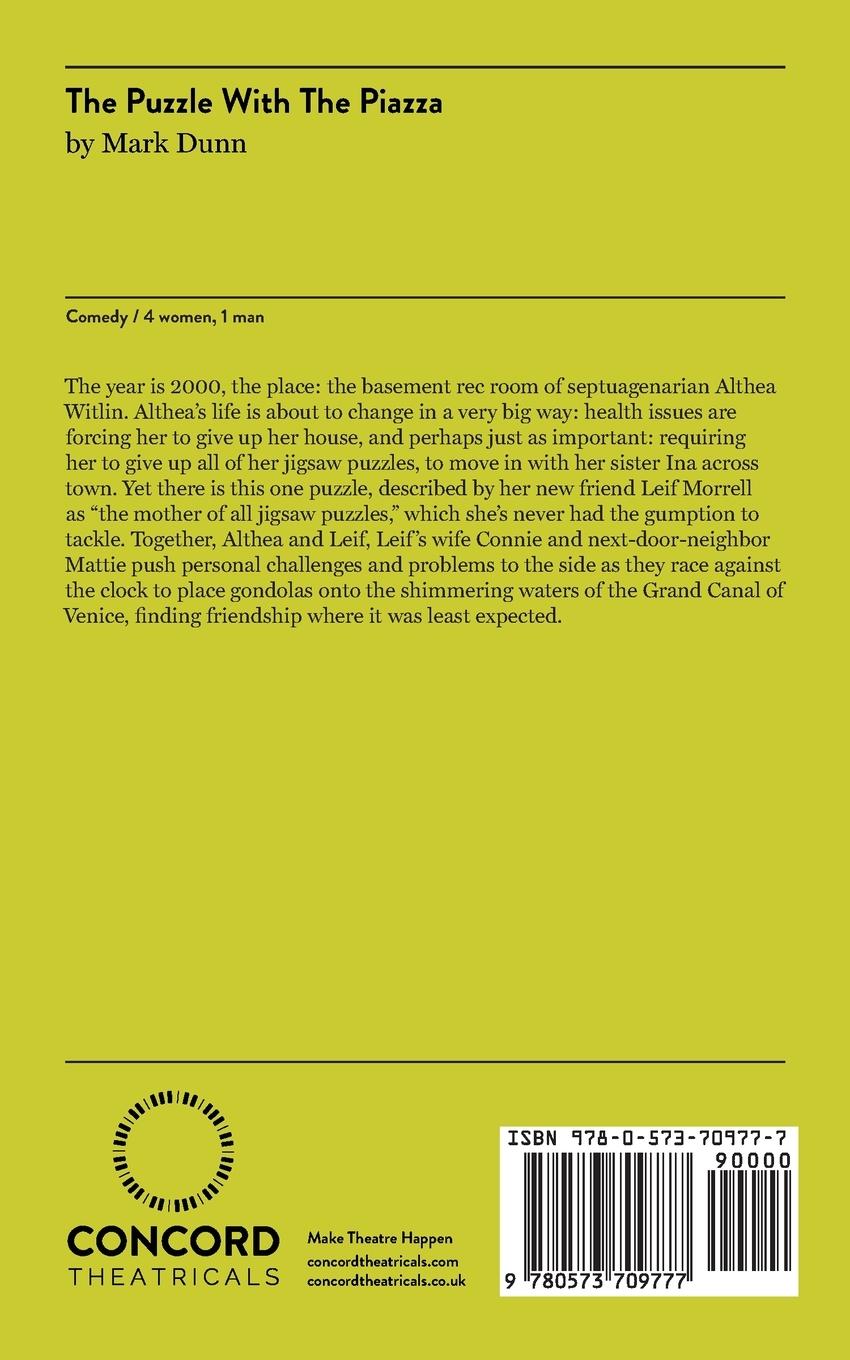 Rückseitencover The Puzzle With The Piazza