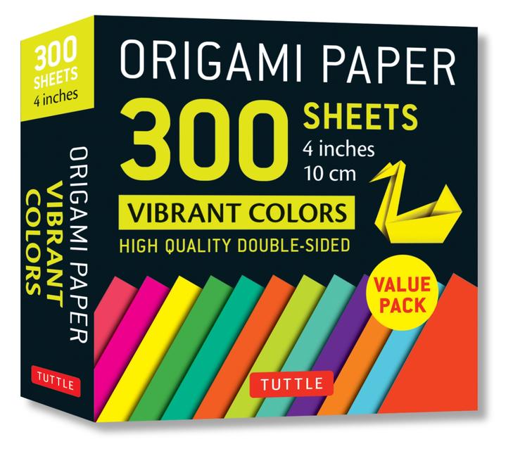Vorderes Coverbild Origami Paper 300 Sheets Vibrant Colors 4 (10 CM)