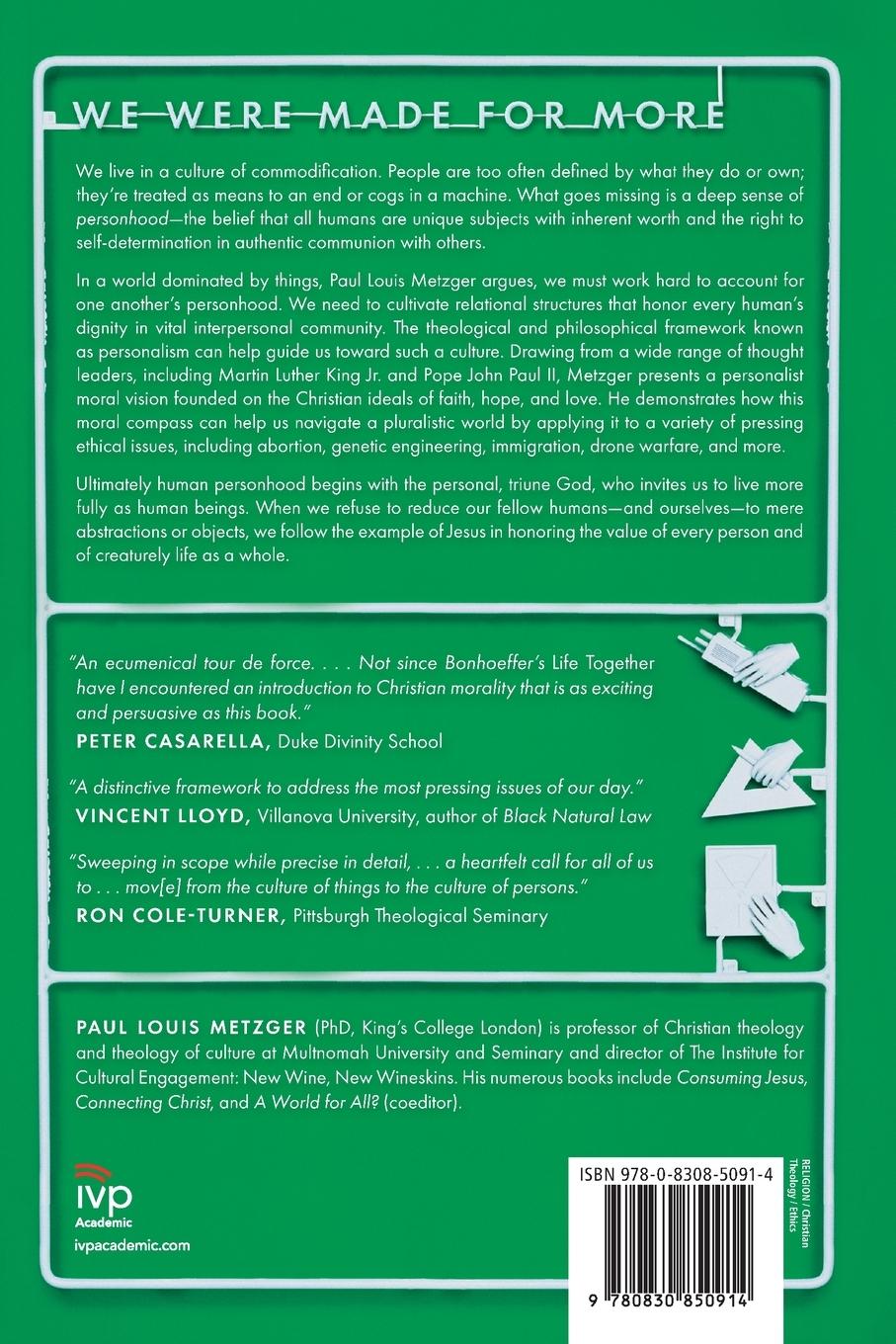 Rückseitencover More Than Things