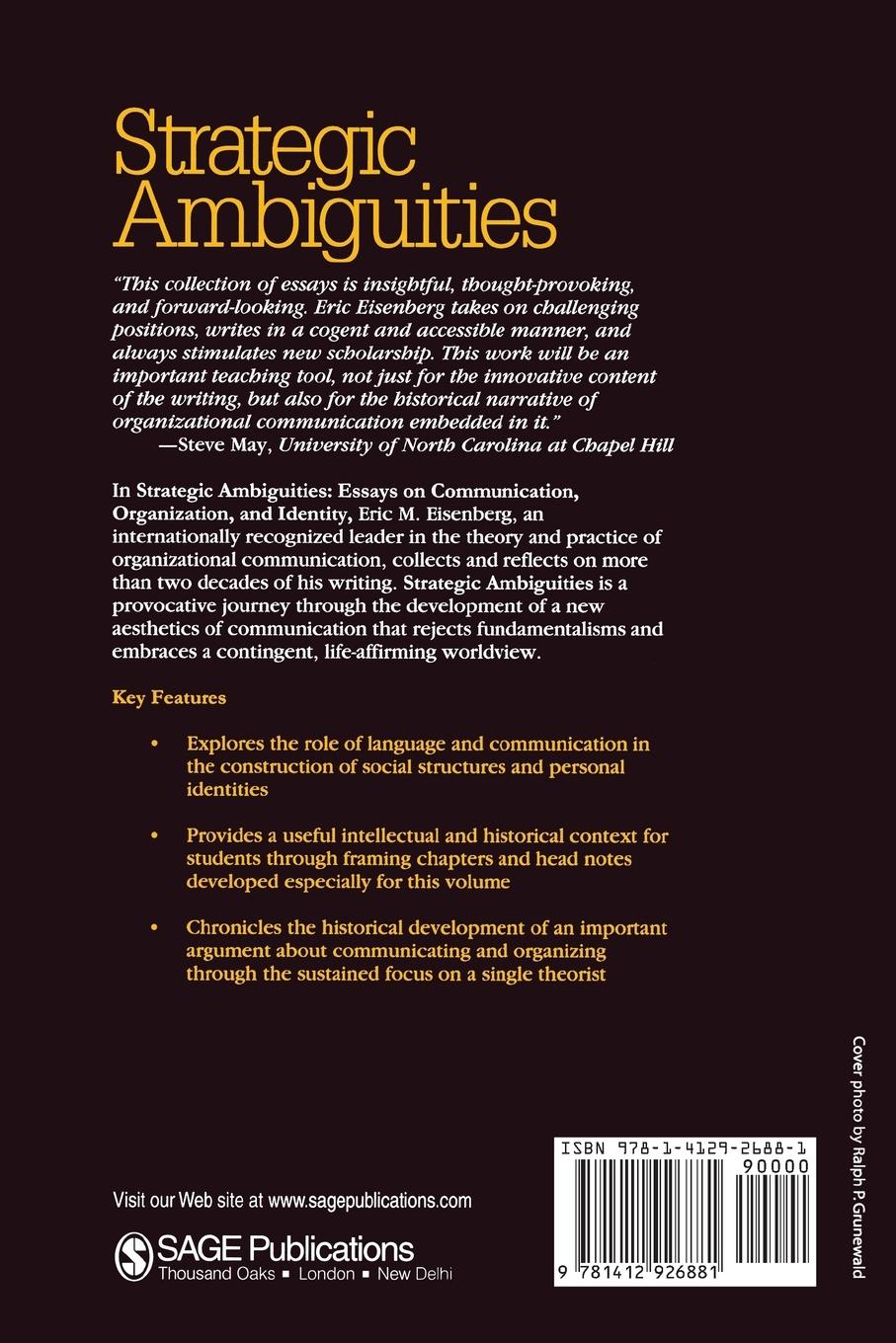 Rückseitencover Strategic Ambiguities