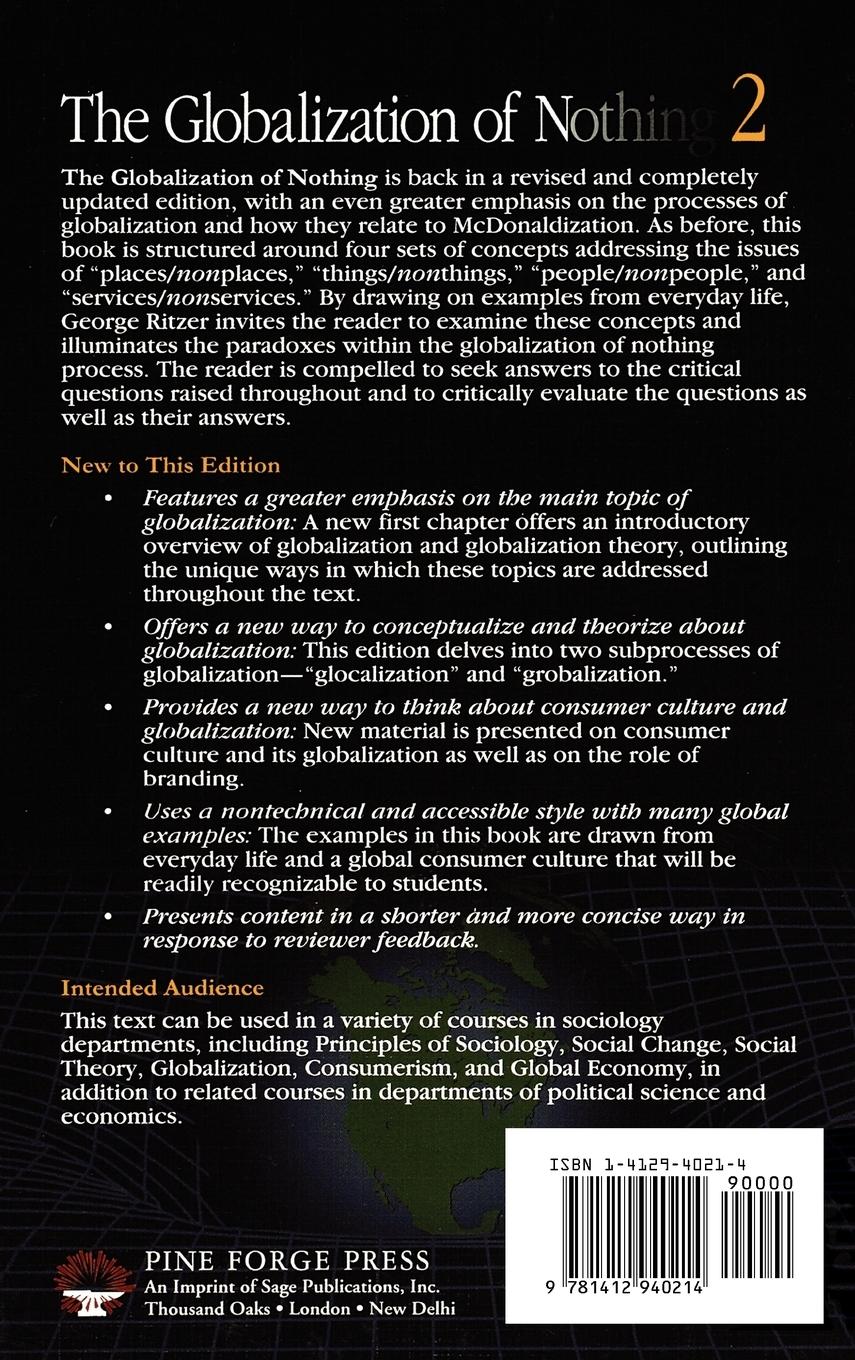 Rückseitencover The Globalization of Nothing 2