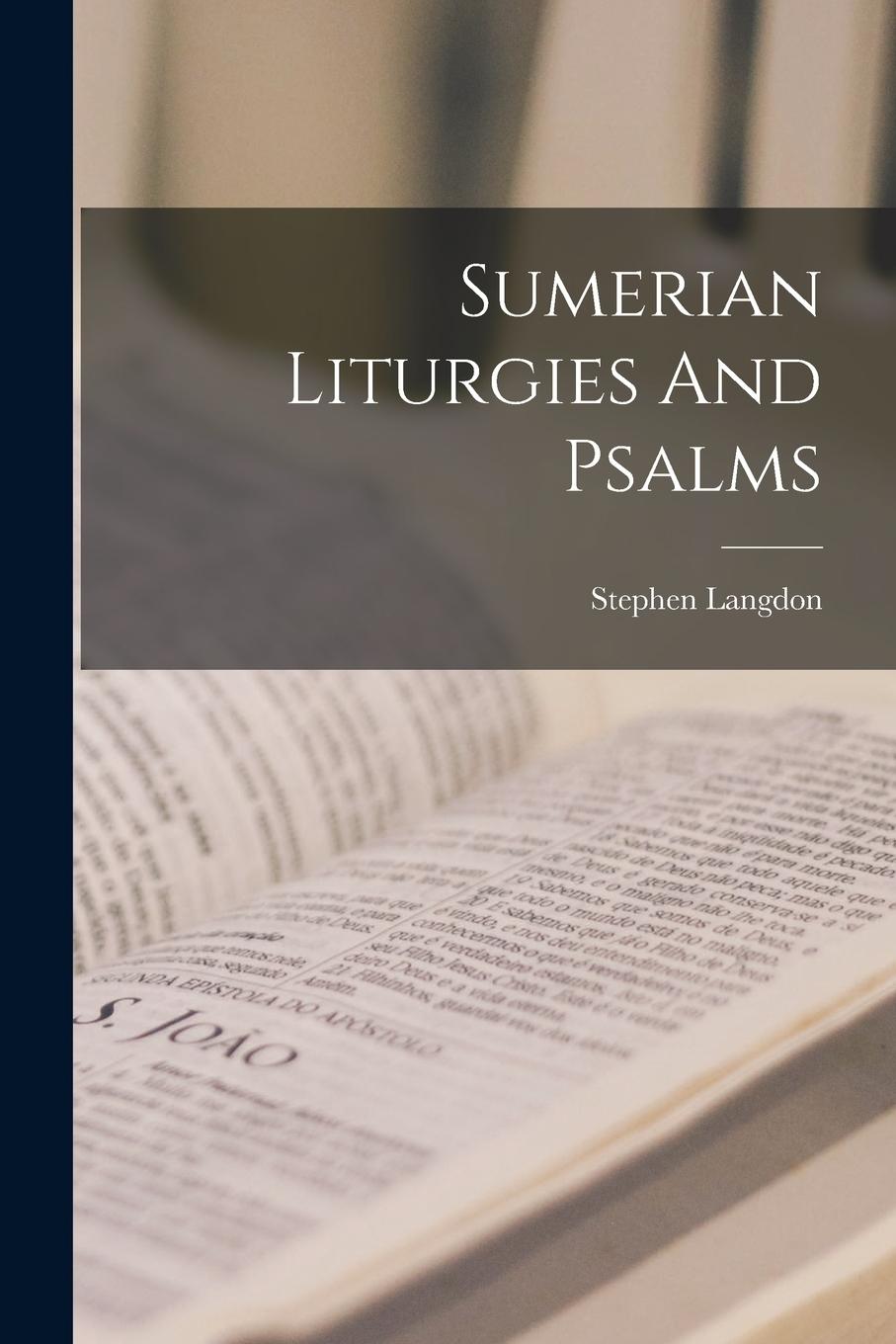 Vorderes Coverbild Sumerian Liturgies And Psalms