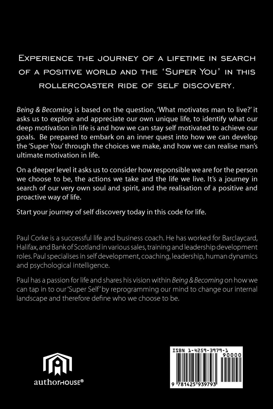 Rückseitencover Being and Becoming