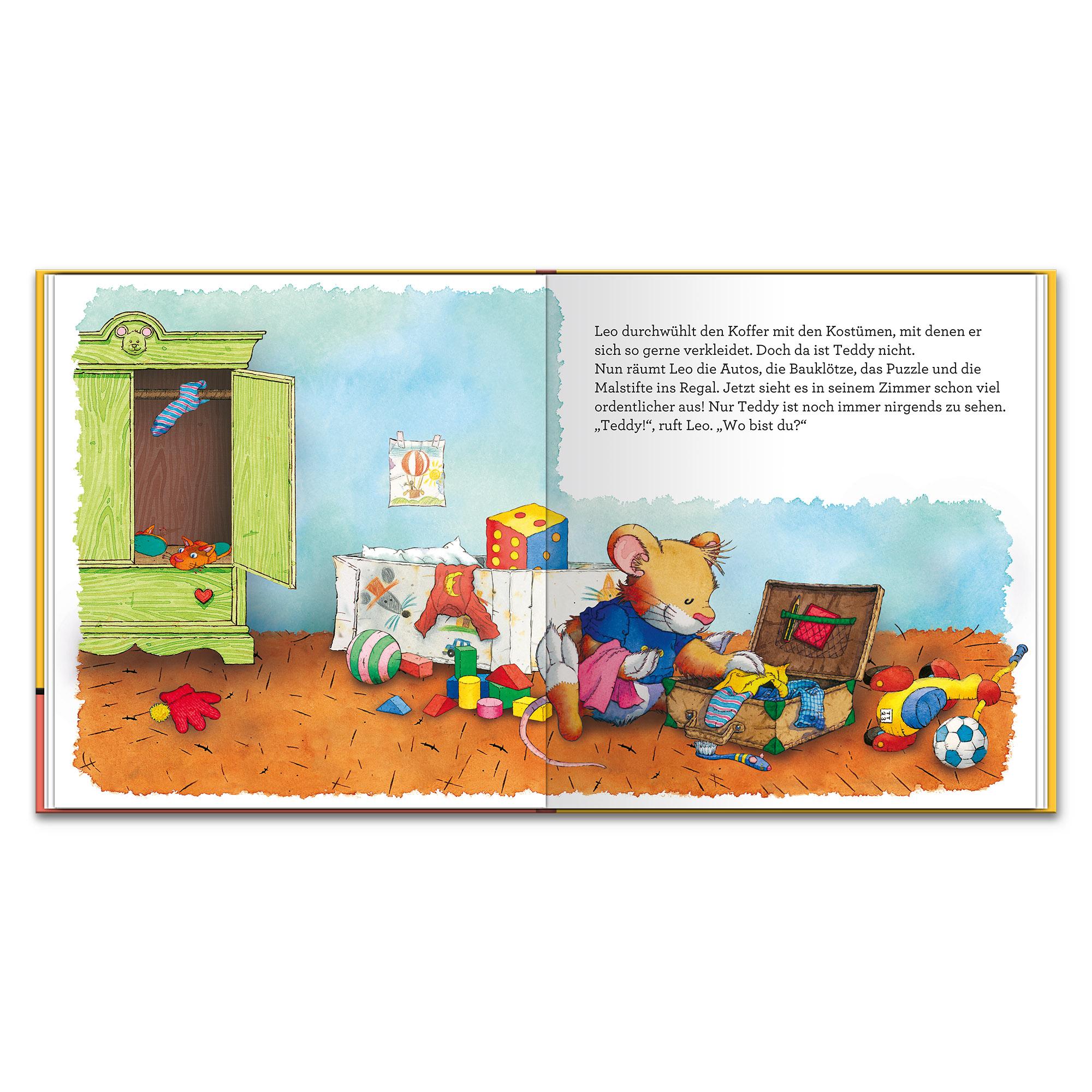 Beispielinhalt (Bild) Leo Lausemaus - Teddy ist weg