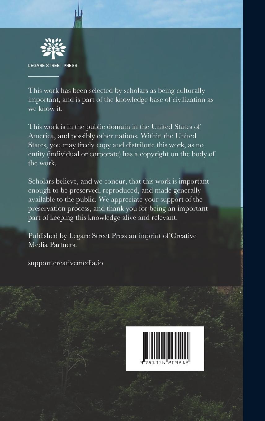 Rückseitencover Contributions to the History of the Eastern Townships