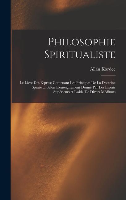 Vorderes Coverbild Philosophie Spiritualiste