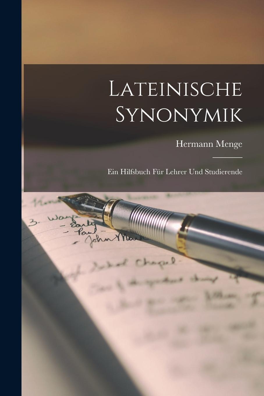 Vorderes Coverbild Lateinische Synonymik: Ein Hilfsbuch für Lehrer und Studierende