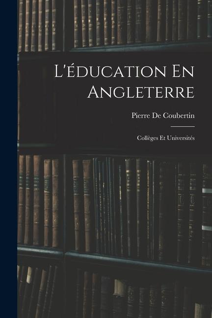 Vorderes Coverbild L'éducation En Angleterre