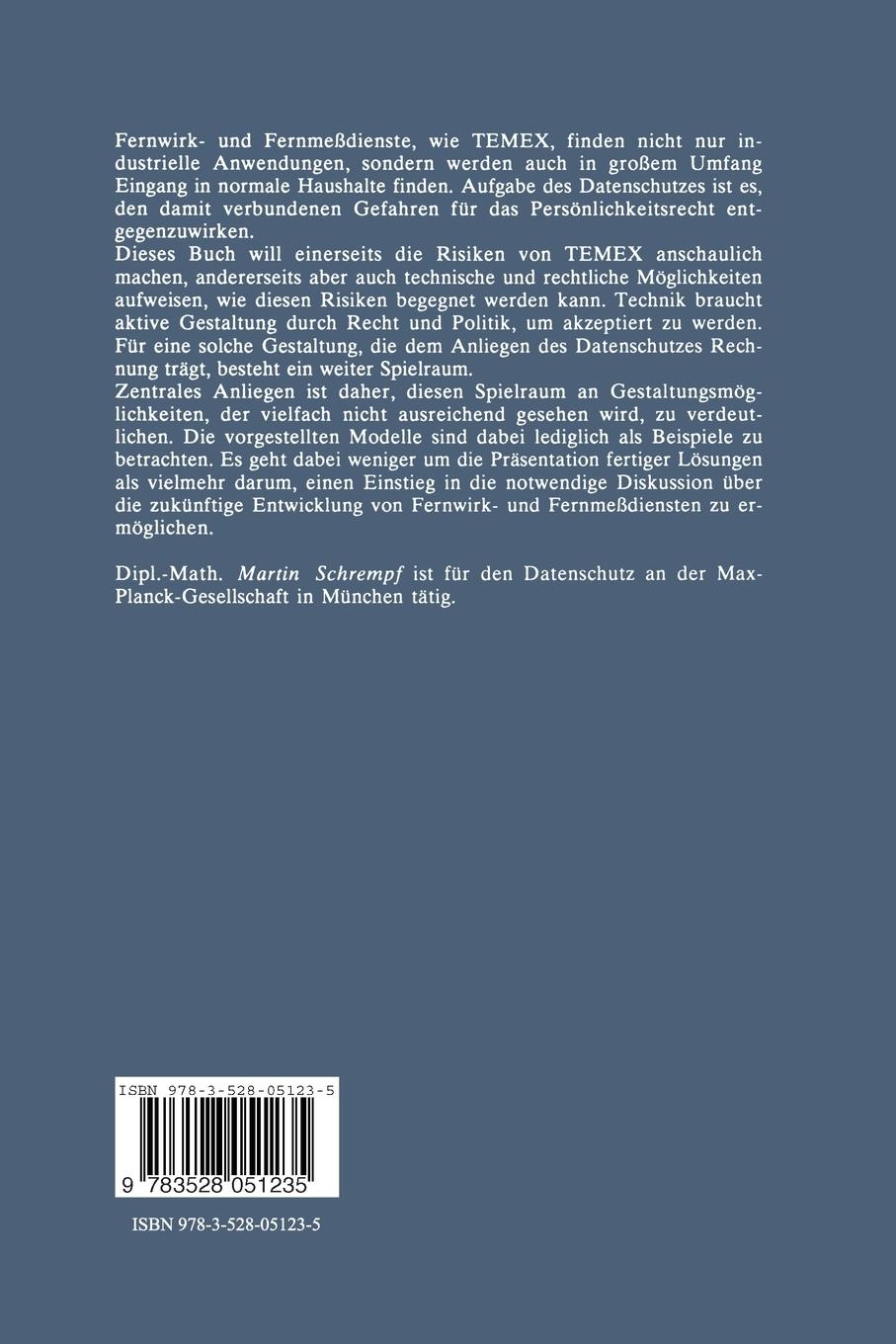 Rückseitencover Datenschutz bei TEMEX